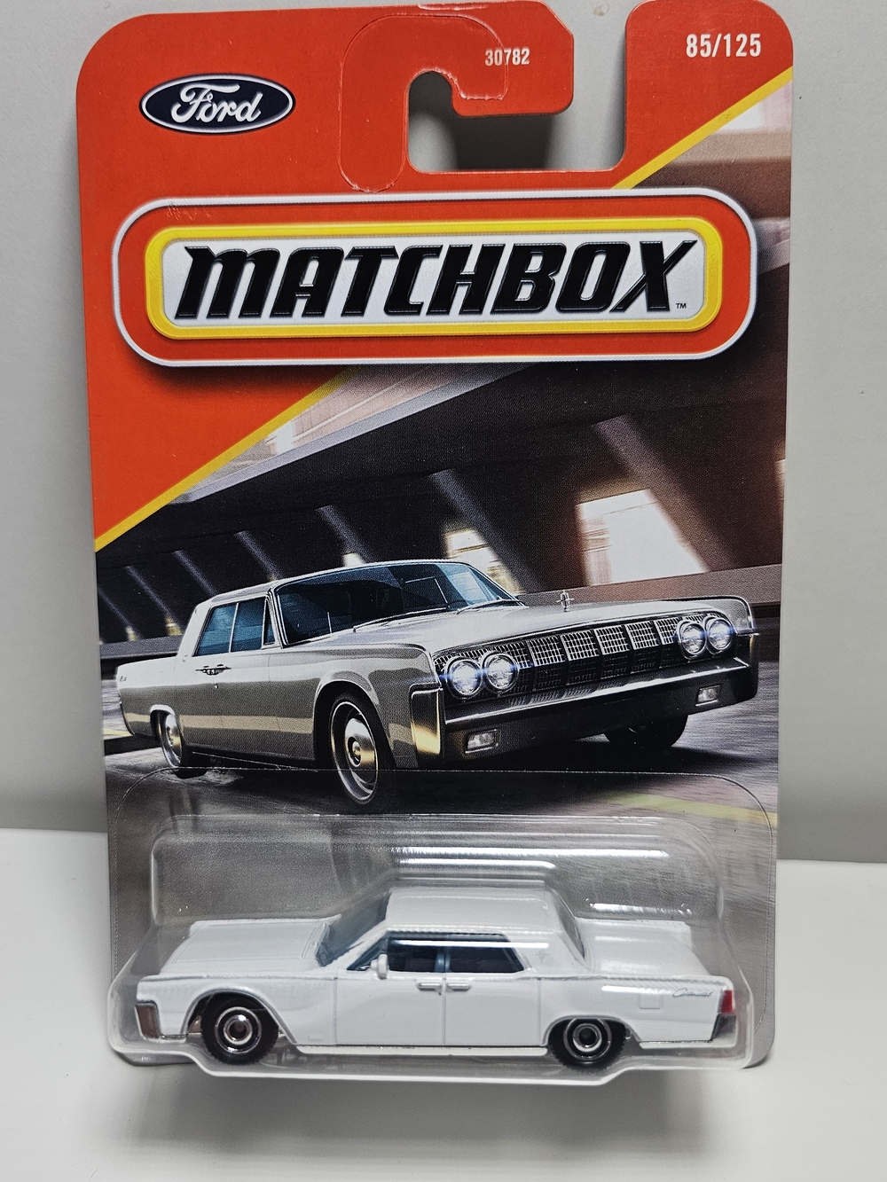 Matchbox Ford Classic Sedan White Toy Car - Collectible Vehicle